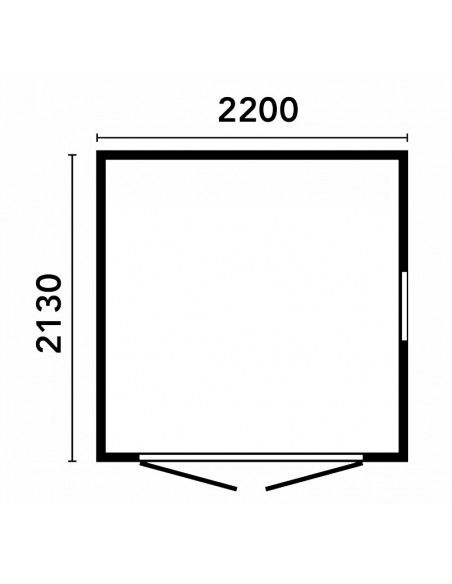 Casetta 210x210 A PANNELLI