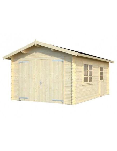 GARAGE EUROPA 350 x 520 cm IN BLOCKHAUS sp.34mm