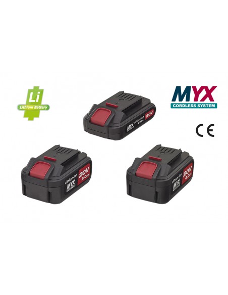 BATTERIE AL LITIO Linea MYX Cordless System