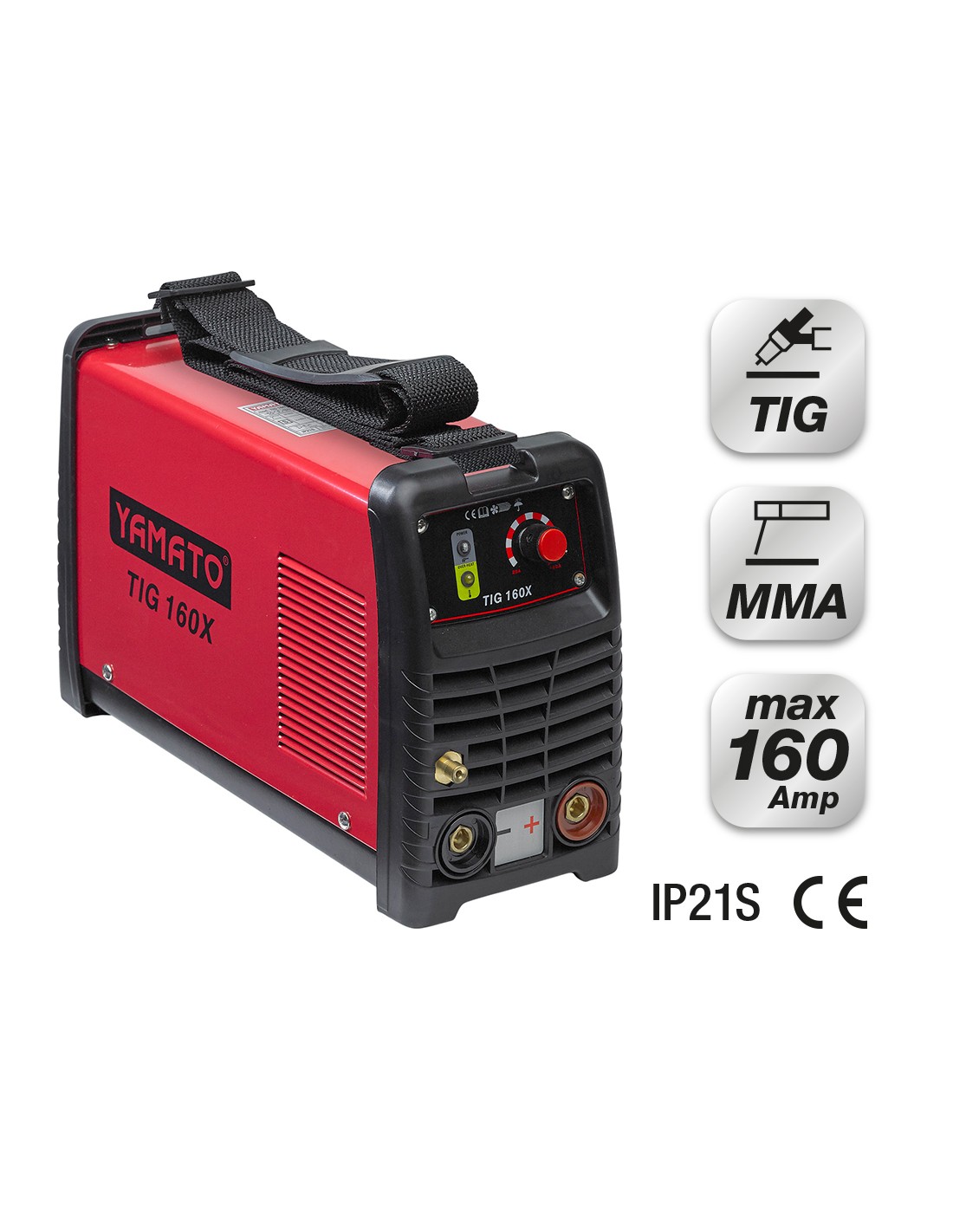 Saldatrice inverter tig e mma ad elettrodo rivestito cat dz 221 mma-tig  lift made in italy