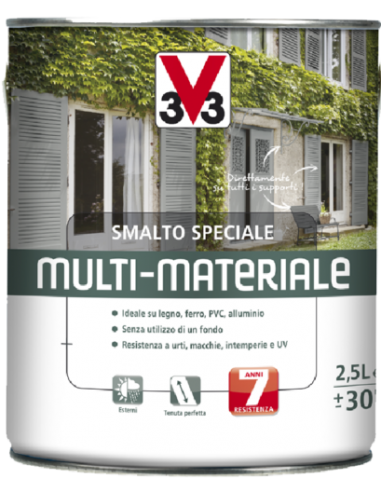 SMALTO MULTI-MATERIALE 4 IN 1 GRIGIO MICACEO RAL 7045