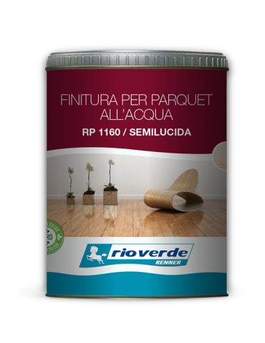 FINITURA PER PARQUET ALL'ACQUA TRASPARENTE SEMILUCIDA