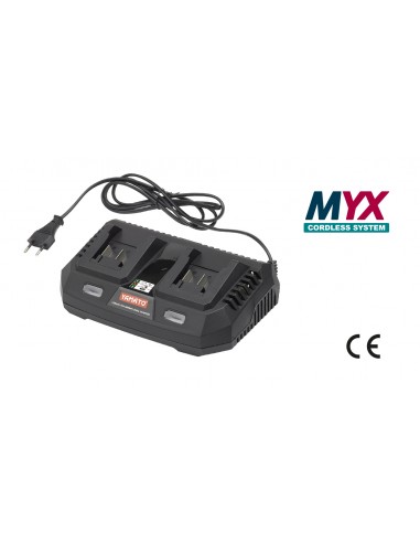 CARICABATTERIE PER BATTERIE AL LITIO DOPPIO LINEA MYX