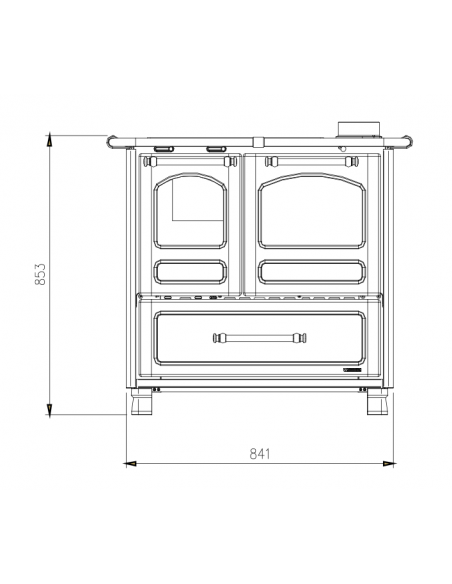 CUCINA A LEGNA MOD. FAMILY 4,5