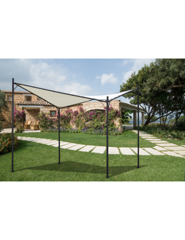 GAZEBO A VELA OVARJ 300 x 300 x 275/225h.