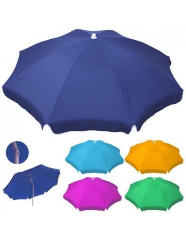 OMBRELLONE DA SPIAGGIA Ø 200 CM COLORI ASSORTITI