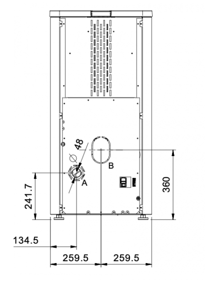 Stufa a pellet "EXTRAFLAME" mod. TEOREMA