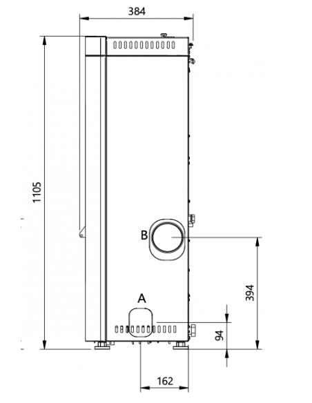 Stufa a pellet "EXTRAFLAME" mod. VIRNA IDRO